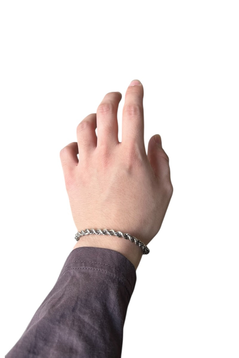 MADE IN ITALY 925 SILVER FRENCH ROPE BRACELET / SILVER [SIZE: ONE SIZE USED]