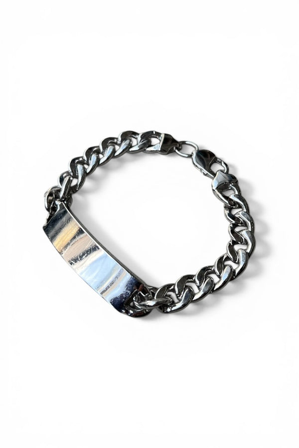 925 SILVER ID BRACELET / SILVER [SIZE: ONE SIZE USED]