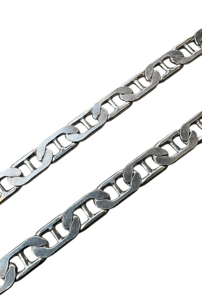 MADE IN ITALY 925 SILVER MARINER CHAIN NECKLACE / SILVER [SIZE: ONE SIZE USED]
