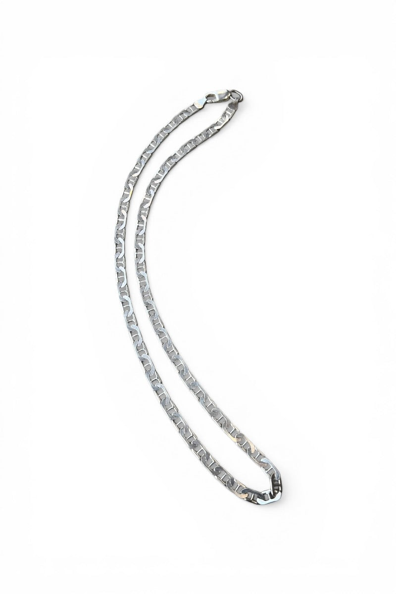 MADE IN ITALY 925 SILVER MARINER CHAIN NECKLACE / SILVER [SIZE: ONE SIZE USED]