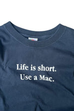 画像をギャラリービューアに読み込む, Y2K EARLY 00'S USE A MAC APPLE ADVERTISING T-SHIRT / BLACK [SIZE: XL USED]
