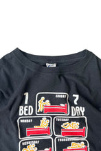 画像をギャラリービューアに読み込む, Y2K EARLY 00'S 1BED 7DAY EROTIC T-SHIRT / BLACK [SIZE: M USED]
