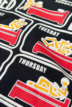 画像をギャラリービューアに読み込む, Y2K EARLY 00'S 1BED 7DAY EROTIC T-SHIRT / BLACK [SIZE: M USED]
