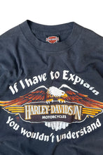 画像をギャラリービューアに読み込む, 83'S YOU WOULDN'T UNDERSTAND PRINT T-SHIRT / BLACK [SIZE: L USED]
