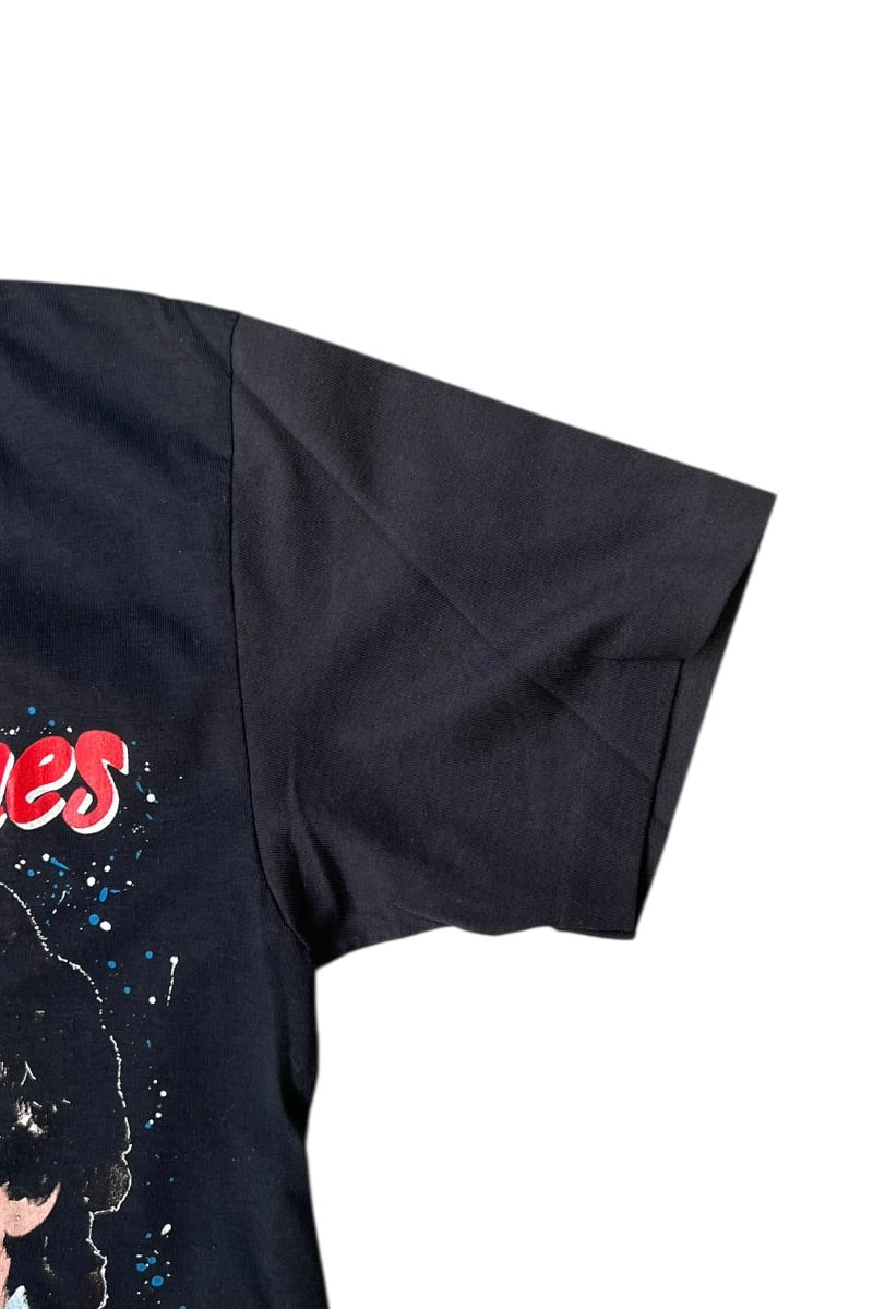 MADE IN USA 89'S THE ROLLING STONES BAND T-SHIRT / BLACK [SIZE: L USED]