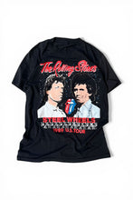 画像をギャラリービューアに読み込む, MADE IN USA 89'S THE ROLLING STONES BAND T-SHIRT / BLACK [SIZE: L USED]
