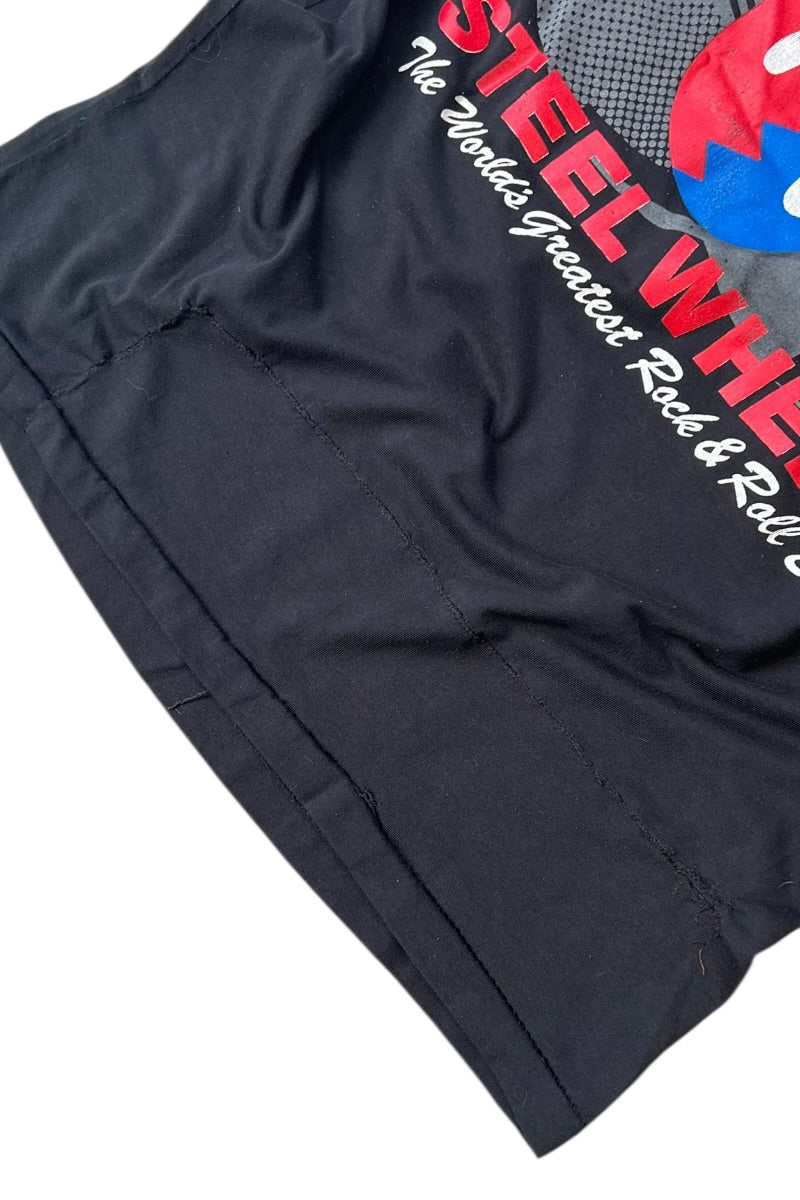 MADE IN USA 89'S THE ROLLING STONES BAND T-SHIRT / BLACK [SIZE: L USED]