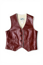 画像をギャラリービューアに読み込む, 79'S COWHIDE LEATHER VEST / BROWN [SIZE: S USED]
