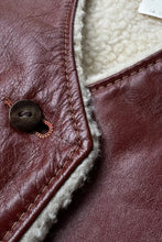 画像をギャラリービューアに読み込む, 79'S COWHIDE LEATHER VEST / BROWN [SIZE: S USED]
