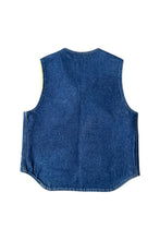 画像をギャラリービューアに読み込む, 90'S DENIM VEST W/BOA LINNER / INDIGO [SIZE: M USED]

