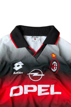 画像をギャラリービューアに読み込む, MADE IN ITALY 95-96'S AC MILAN FOOTBALL GAME SHIRT / BLACK [SIZE: L USED]
