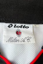 画像をギャラリービューアに読み込む, MADE IN ITALY 95-96'S AC MILAN FOOTBALL GAME SHIRT / BLACK [SIZE: L USED]
