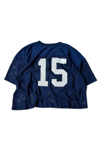画像をギャラリービューアに読み込む, MADE IN USA 90'S NYLON MESH V-NECK GAME SHIRT / NAVY [SIZE: XL USED]
