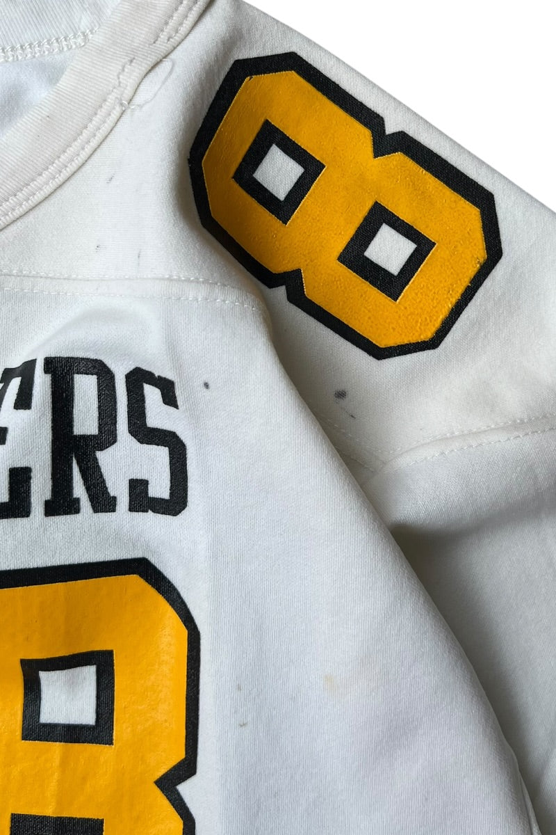 MADE IN USA 70-80'S STEELERS 88 HOCKEY GAME SHIRT / WHITE [SIZE: L USED]