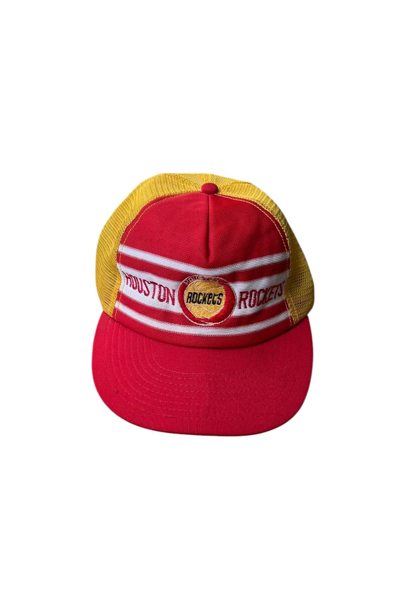 80'S HOUSTON ROCKETS MESH CAP / YELLOW [SIZE: ONE SIZE USED]