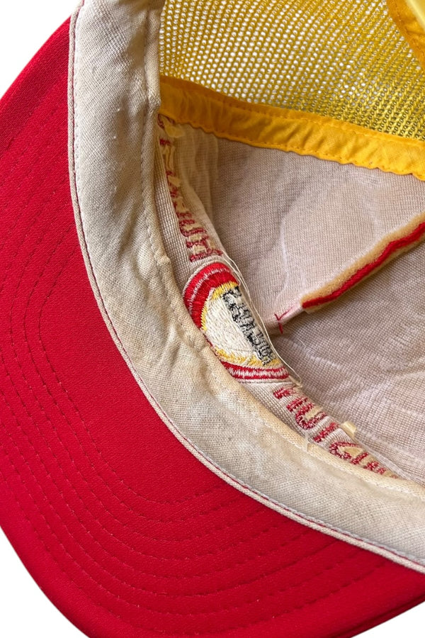 80'S HOUSTON ROCKETS MESH CAP / YELLOW [SIZE: ONE SIZE USED]