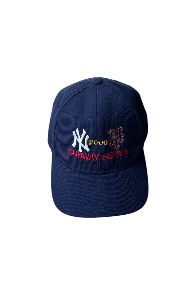 Y2K 00'S SUBWAY SERIES YANKEES VS METS CAP / NAVY [SIZE: ONE SIZE USED]