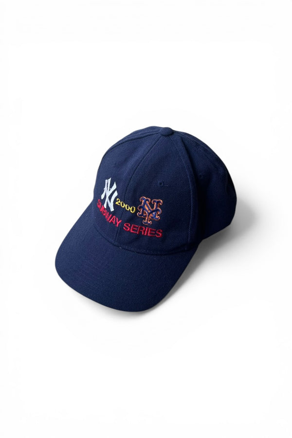 Y2K 00'S SUBWAY SERIES YANKEES VS METS CAP / NAVY [SIZE: ONE SIZE USED]