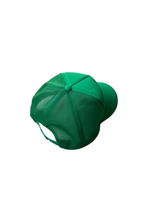 Y2K EARLY 00'S MESH CAP / GREEN [SIZE: ONE SIZE USED]