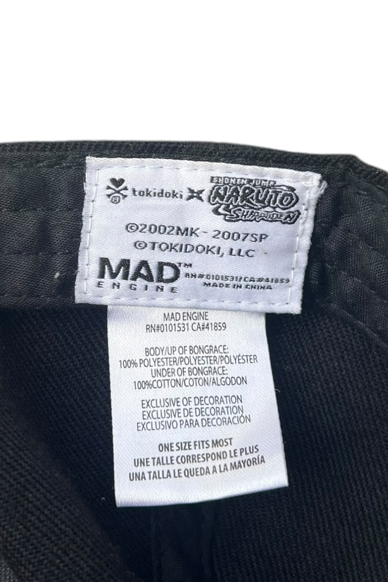 Y2K 07'S NARUTO CARTOON CAP / BLACK [SIZE: ONE SIZE USED]