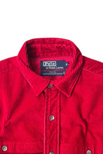 画像をギャラリービューアに読み込む, MADE IN USA 80'S L/S CORDUROY SHIRT / RED [SIZE: S USED]
