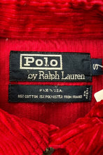 画像をギャラリービューアに読み込む, MADE IN USA 80'S L/S CORDUROY SHIRT / RED [SIZE: S USED]
