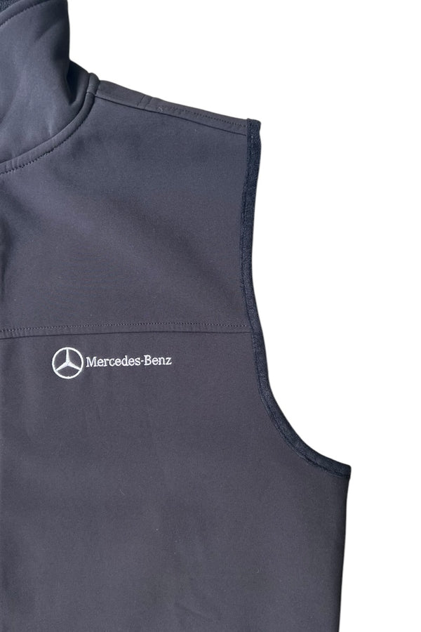 FLEECE LINING ZIP VEST / BLACK [SIZE: S USED]