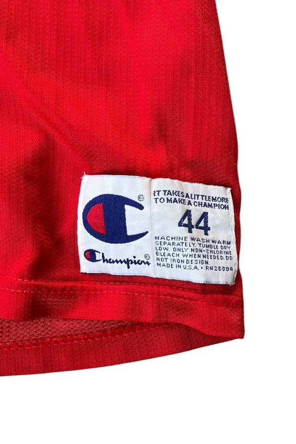 90'S PHILADELPHIA 76ERS IVERSON 3 GAME SHIRT / RED [SIZE: 44 USED]
