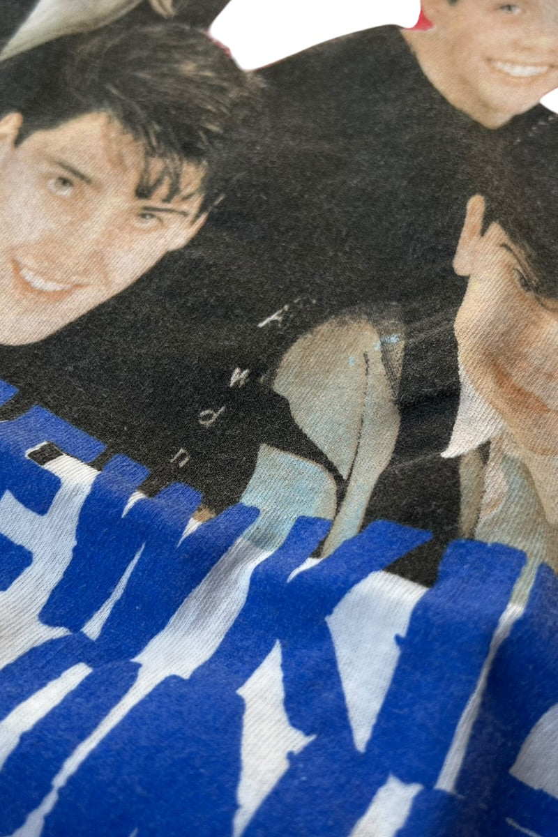MADE IN USA 89'S NEW KIDS ON THE BLOCK BAND T-SHIRT / WHITE [SIZE: M USED]