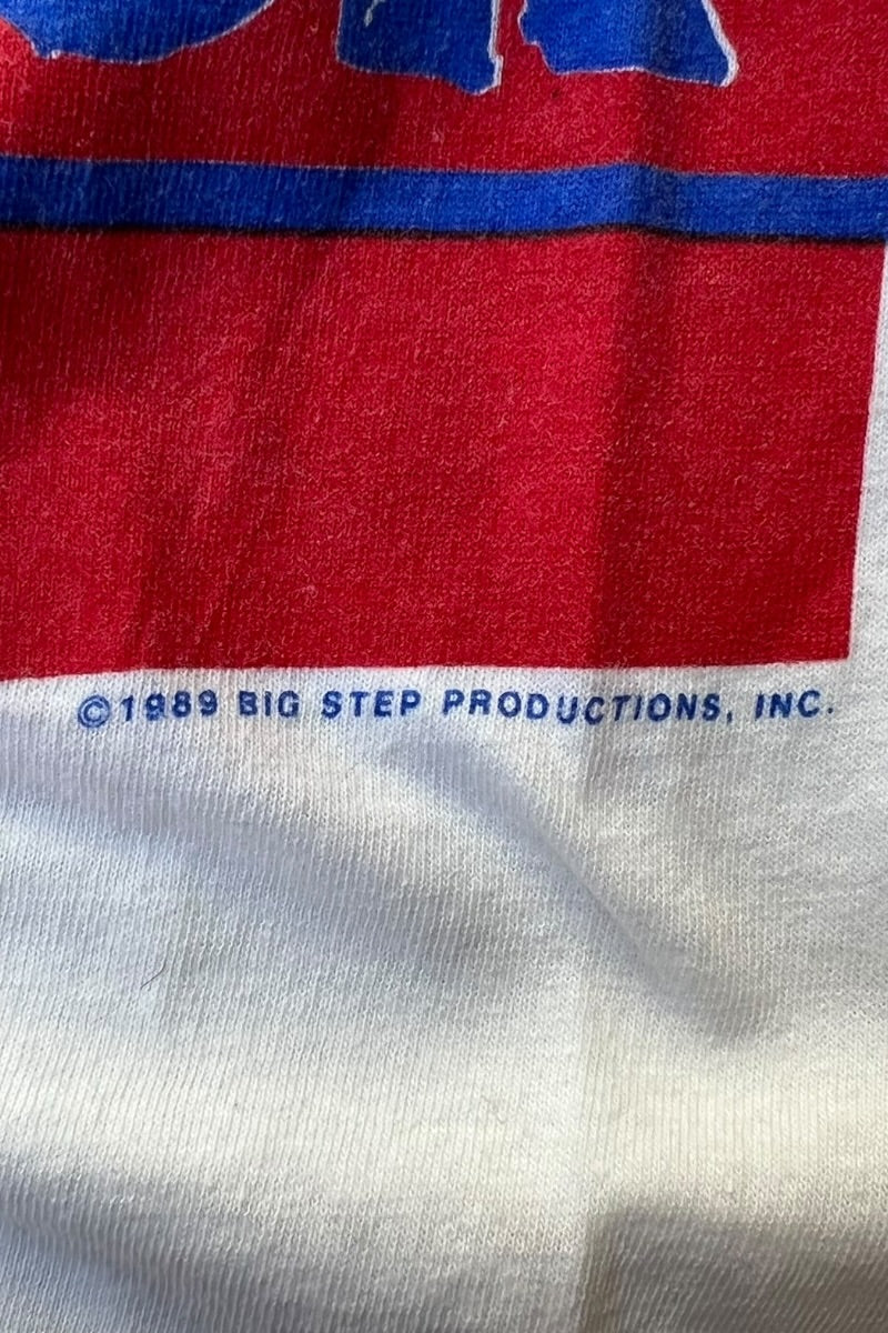 MADE IN USA 89'S NEW KIDS ON THE BLOCK BAND T-SHIRT / WHITE [SIZE: M USED]