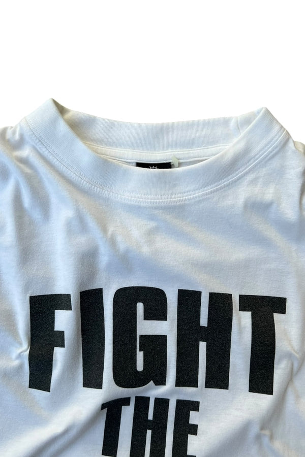 90'S PUBLIC ENEMY HIP HOP RAP T-SHIRT / WHITE [SIZE: L USED]