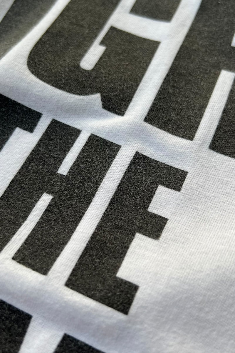 90'S PUBLIC ENEMY HIP HOP RAP T-SHIRT / WHITE [SIZE: L USED]