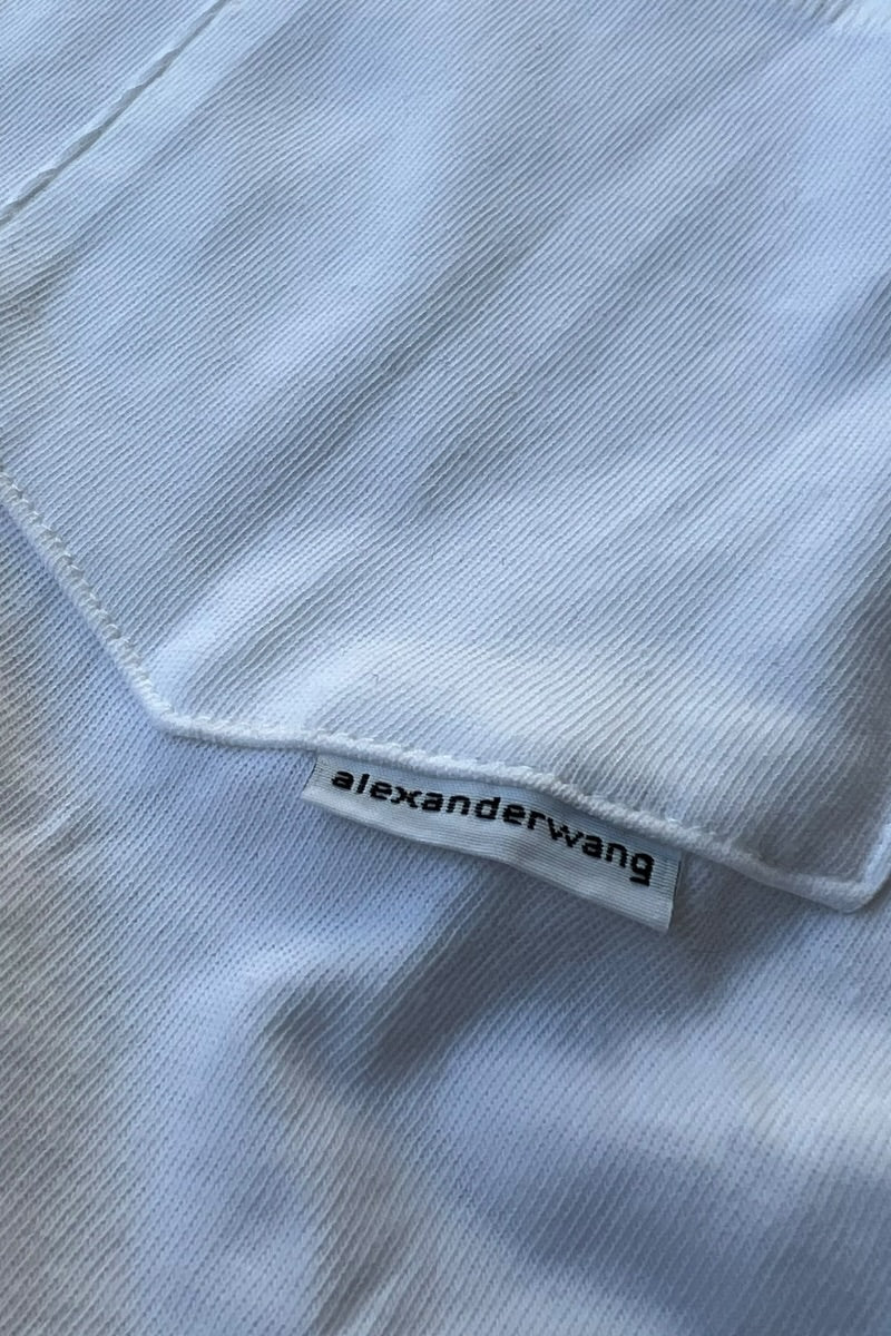 DTC HIGH TWIST POCKET T-SHIRT / WHITE [SIZE: S DEADSTOCK/NOS]