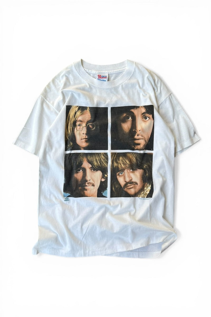 MADE IN USA 90'S THE BEATLEDS BAND T-SHIRT / WHITE [SIZE: L USED]