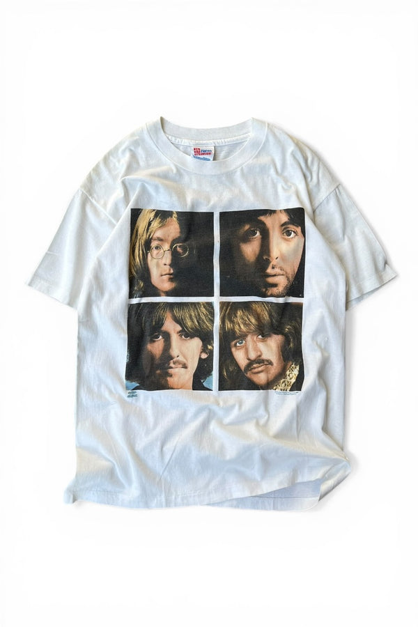 MADE IN USA 90'S THE BEATLEDS BAND T-SHIRT / WHITE [SIZE: L USED]