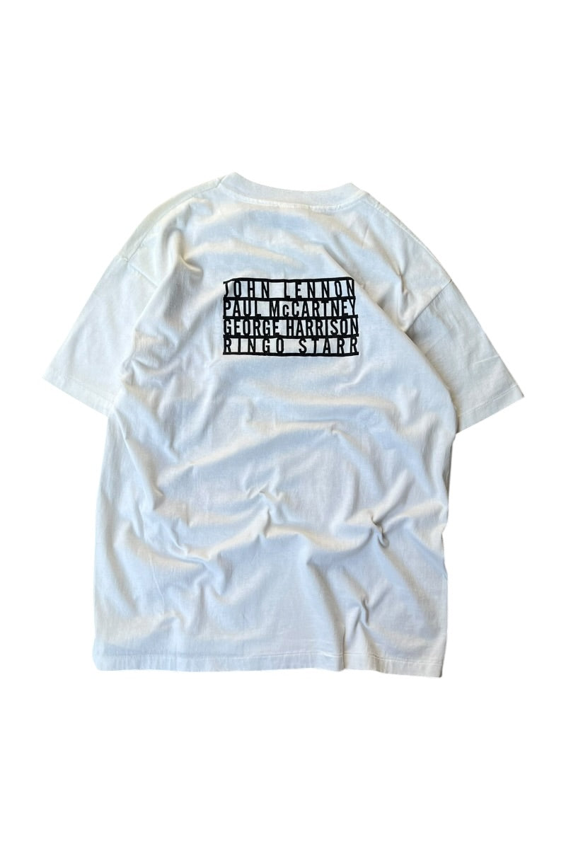 MADE IN USA 90'S THE BEATLEDS BAND T-SHIRT / WHITE [SIZE: L USED]
