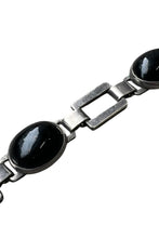 画像をギャラリービューアに読み込む, MADE IN MEXICO 925 SILVER BRACELET W/ONYX / SILVER [SIZE: ONE SIZE USED]
