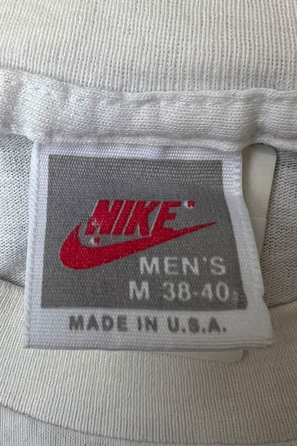 MADE IN USA 90'S JUST DO IT T-SHIRT / WHITE [SIZE: M USED]