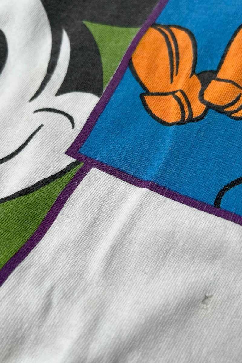 MADE IN USA 90'S MICKEY T-SHIRT / WHITE [SIZE: L USED]
