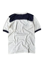 画像をギャラリービューアに読み込む, MADE IN USA 80'S TIGER PRINT RINGER T-SHIRT / WHITE [SIZE: M USED]
