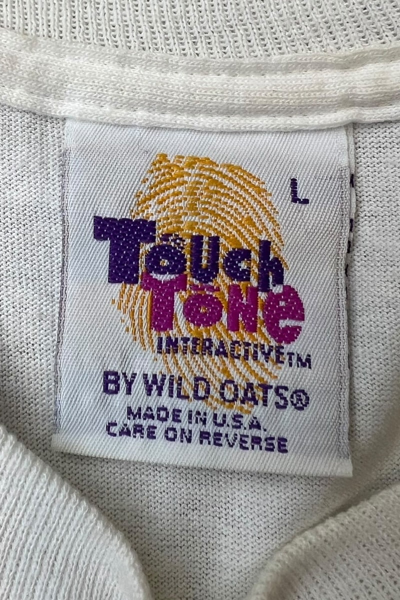 MADE IN USA 90'S THE THREE STOOGES T-SHIRT / WHITE [SIZE: L USED]
