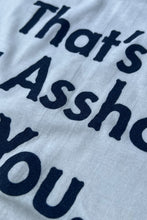 画像をギャラリービューアに読み込む, MADE IN USA 90'S THAT'S MR. ASSHOLE TO YOU T-SHIRT / WHITE [SIZE: L USED]
