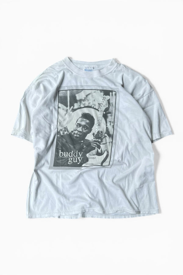 00'S BUDDY GUY ARTIST T-SHIRT / WHITE [SIZE: XL USED]