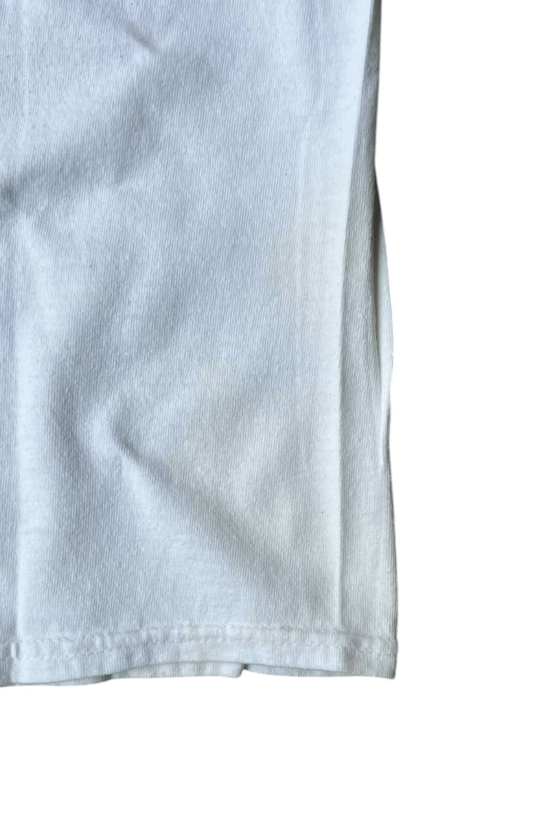 FIRE LOGO T-SHIRT USA Model / WHITE [SIZE: L USED]