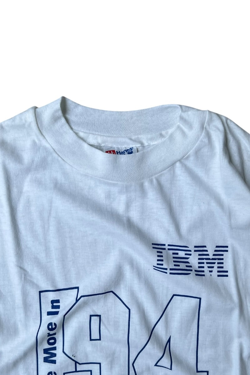 MADE IN USA 90'S IBM T-SHIRT / WHITE [SIZE: XL USED]