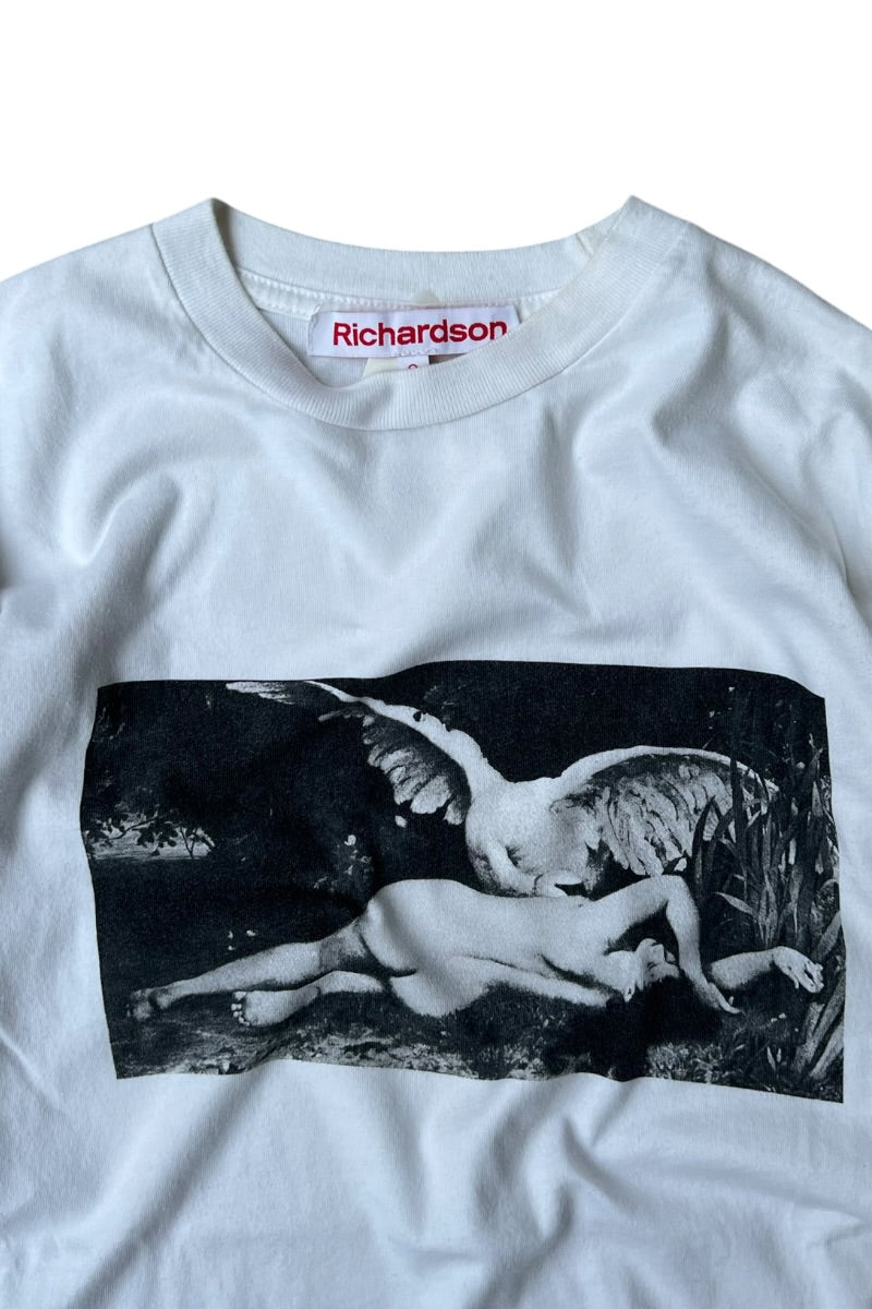 MADE IN USA PHOTOGRAPHY T-SHIRT / WHITE [SIZE: 3 USED]
