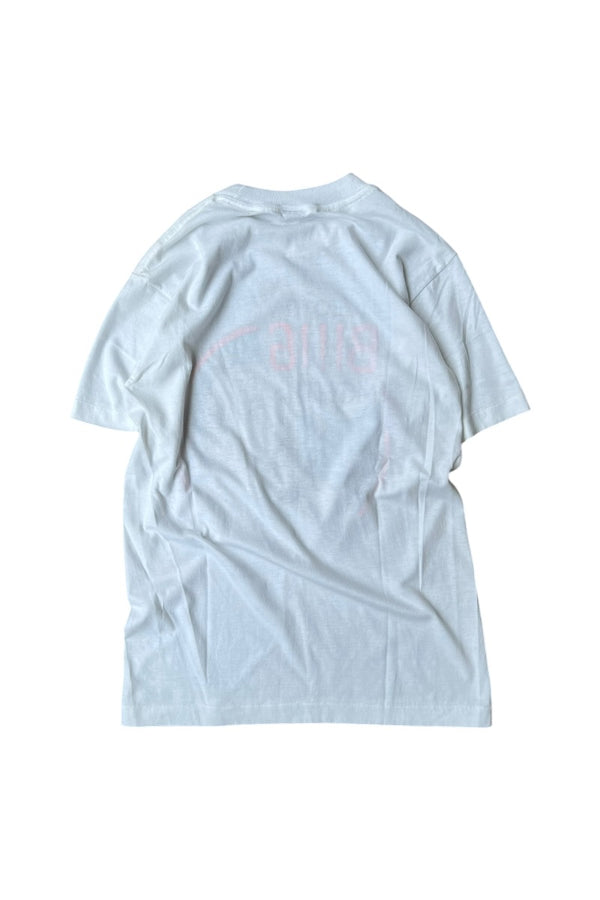 MADE IN USA 85'S BIG MOUTH MESSAGE T-SHIRT / WHITE [SIZE: M USED]