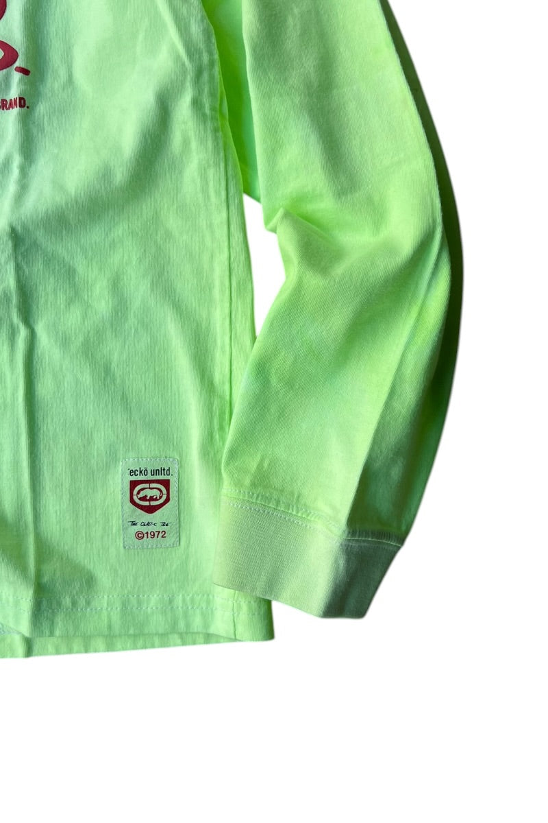 Y2K EARLY 00'S L/S T-SHIRT / GREEN [SIZE: M USED]