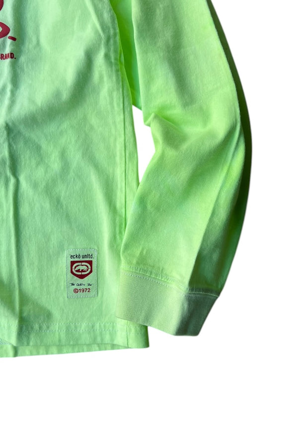Y2K EARLY 00'S L/S T-SHIRT / GREEN [SIZE: M USED]