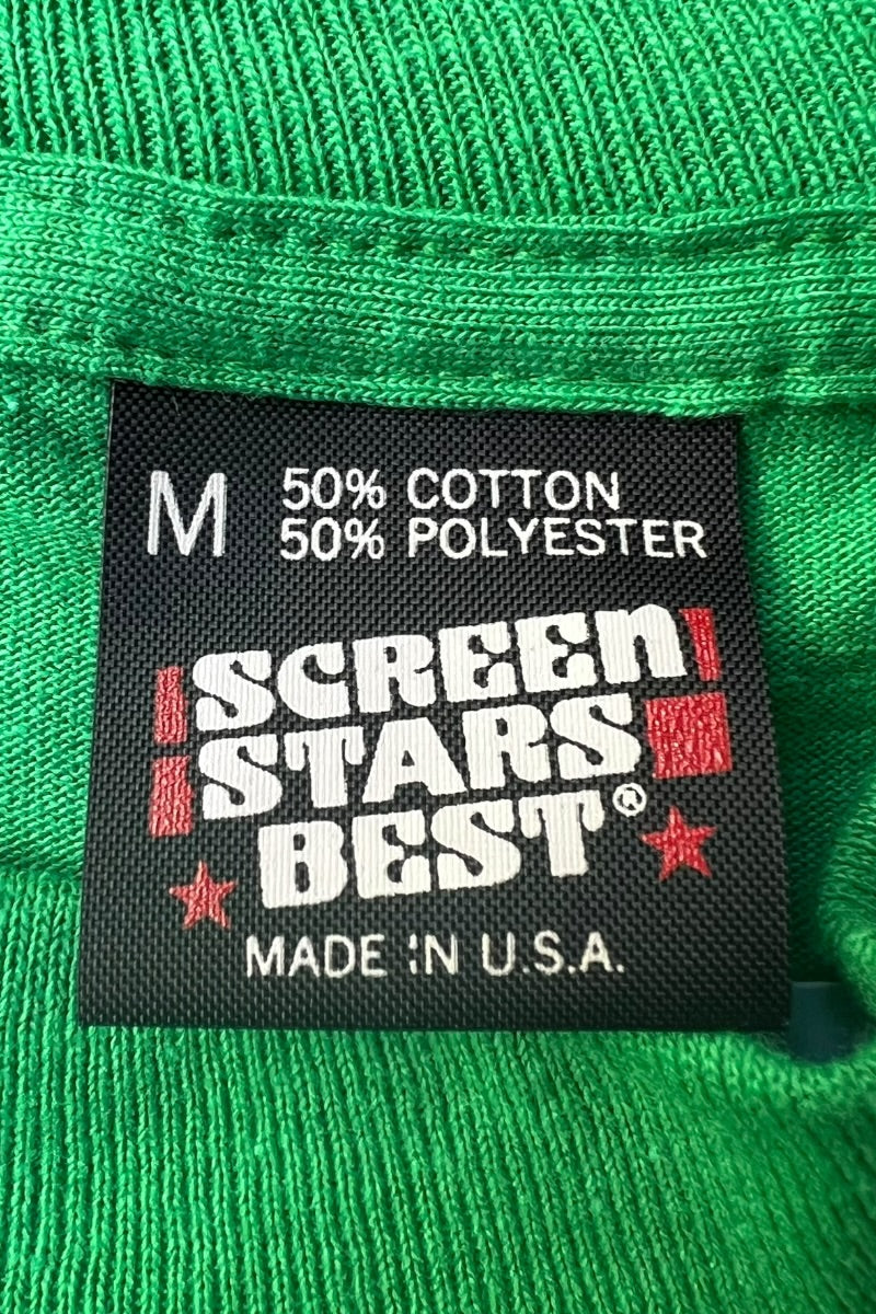 MADE IN USA 90'S CHEER LEADER S/S T-SHIRT / GREEN [SIZE: M USED]